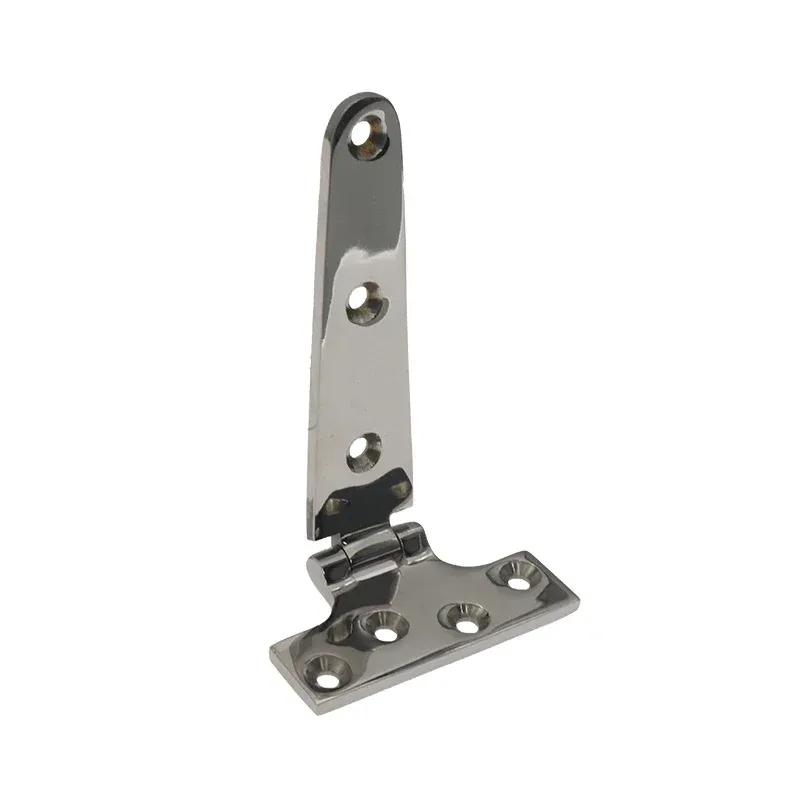 2Pcs Stainless Steel Marine Grade Heavy Duty Polished Door Hinge For Windows T-shaped Hinge Cast Strap for Boat Hardware