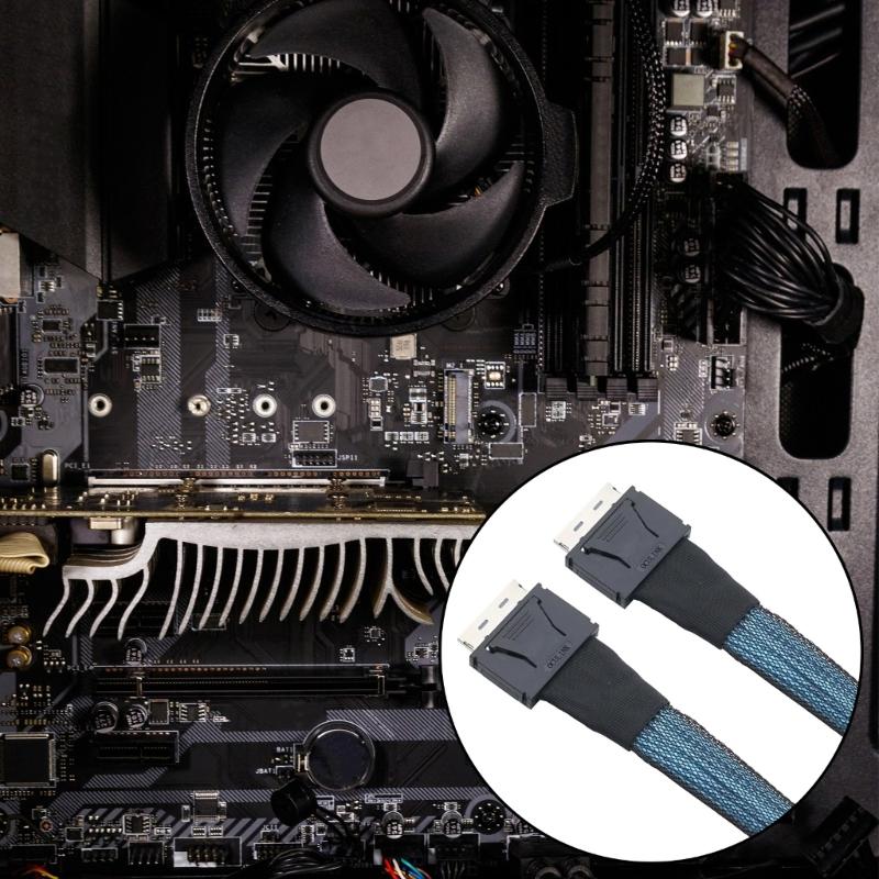 SFF-8611 Cable PCIe SFF-8611 8I Male To SFF-8611 Male Data Extension Cable 50cm/100CM for External Graphics Card