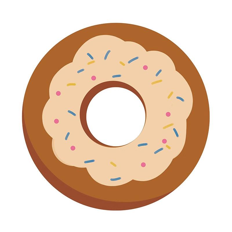 Kawaii Donut-Shaped Diatomite Coaster - Absorbent Cup Mat for Office Desk, Heat Resistant Table Protector for Mugs & Glasses