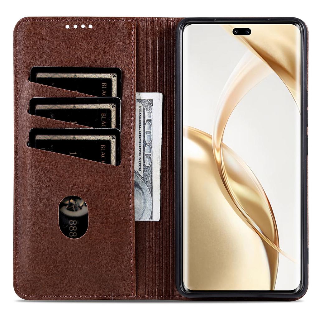 For Honor 200 5G Case Leather Phone Cover Magnetic Flip Closure