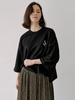 AVANT-G Turn-Up Sleeve Logo T-Shirt - Black