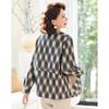 Pa Si Te Women's Diamond Plaid Casual Jacket