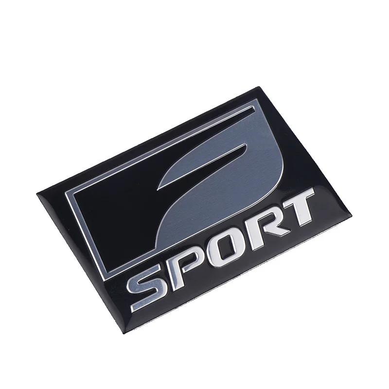 AABGE1 Car Styling 2PCS Fsport Badge Sticker 3D Metal Decoration Sticker Decal For Lexus GS RX RX300 RX350 ES IS250 ES350 LX570 Is200