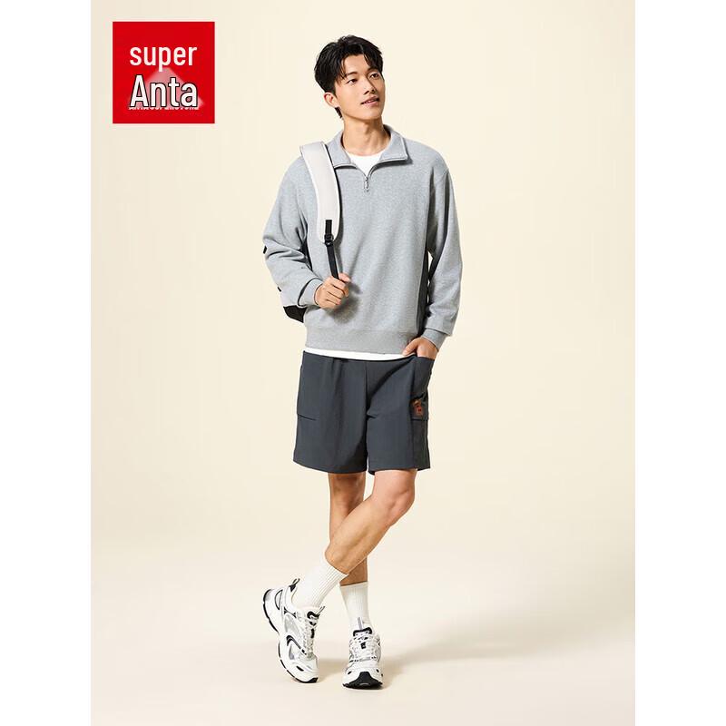 

ANTA Men s Stand Collar Half-Zip SORONA Fleece Sweatshirt S