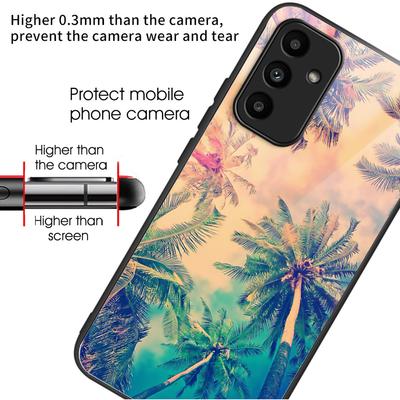 Pro Samsung Galaxy A15 4G/5G Pouzdro z tvrzeného skla Ochrana proti pádu Potisk vzoru