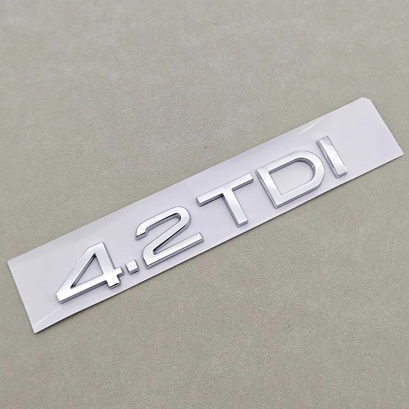 2026 Hot 3D ABS Car Logo 1.9 2.0 2.8 3.0 4.2 TDI 3.6 Sticker Trunk Emblem Rear Badge For Audi A3 A4 A5 A6 A7 A8 Q3 Q5 Q7 Q8 Accessroies