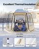 Pop up Bubble Tent, 3.05 x 2.75 m Waterproof & UV-Resistant, Clear Camping Tent Shelter, Outdoor Garden Dome Igloo Tents with Windows, 540° Panoramic