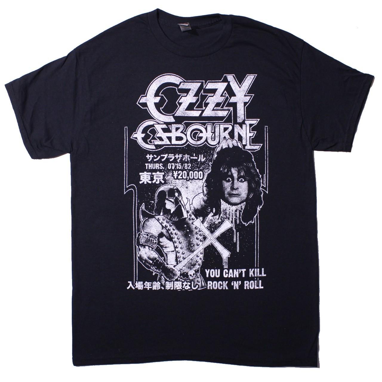Футболка Ozzy Osbourne - Японский палач не может убить рок-н-ролл Tee Официальная M