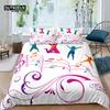 Home Living Luxury 3D Music Dance Bedding Set Comfortable Duvet Cover Set Kids Bedding Set Queen and King EU/US/AU/UK Size