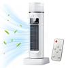 6-Speed Bladeless Tower Fan With Water Tank, 111 Oscillating Silent Air Circulator For Bedroom, Dorm & Office, Summer Cooling