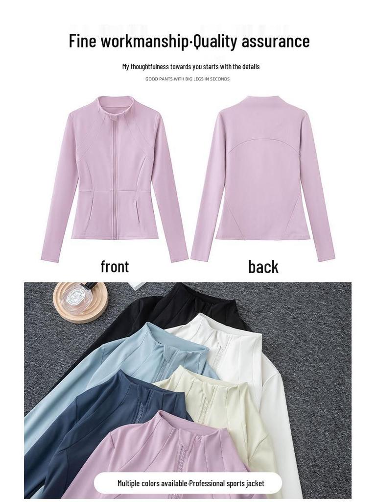 2024 Women's High-End Yoga & Pilates Set: Quick-Dry Sports Jacket and Pants
