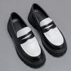 Four Seasons Trend British Style Thick-soled Heightening Shoes Men's One-Pedal Lazy Shoes Low-Top Foot Loafers Large Size