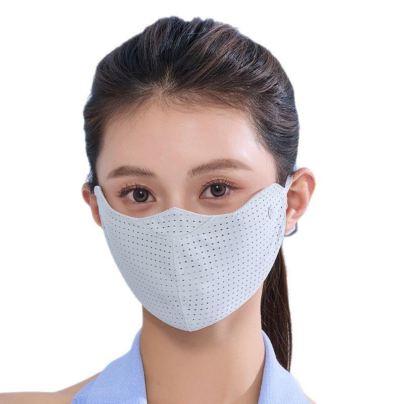 Breathable Double-Sided Ice Silk Sun Protection Mask for Outdoor Sports and Cycling