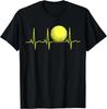 Tennis Heartbeat Tshirt Tennis Tshirt for Players and Coaches Loose Casual Comfortable Breathable Sportswear