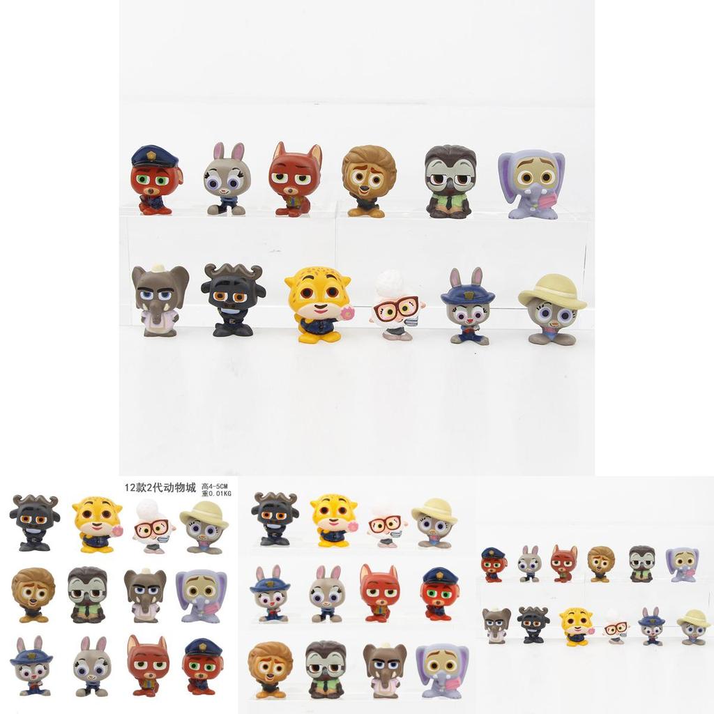Zootopia Cartoon Animal Figurines Pvc Collectible Toy Set For Kids And Collectors