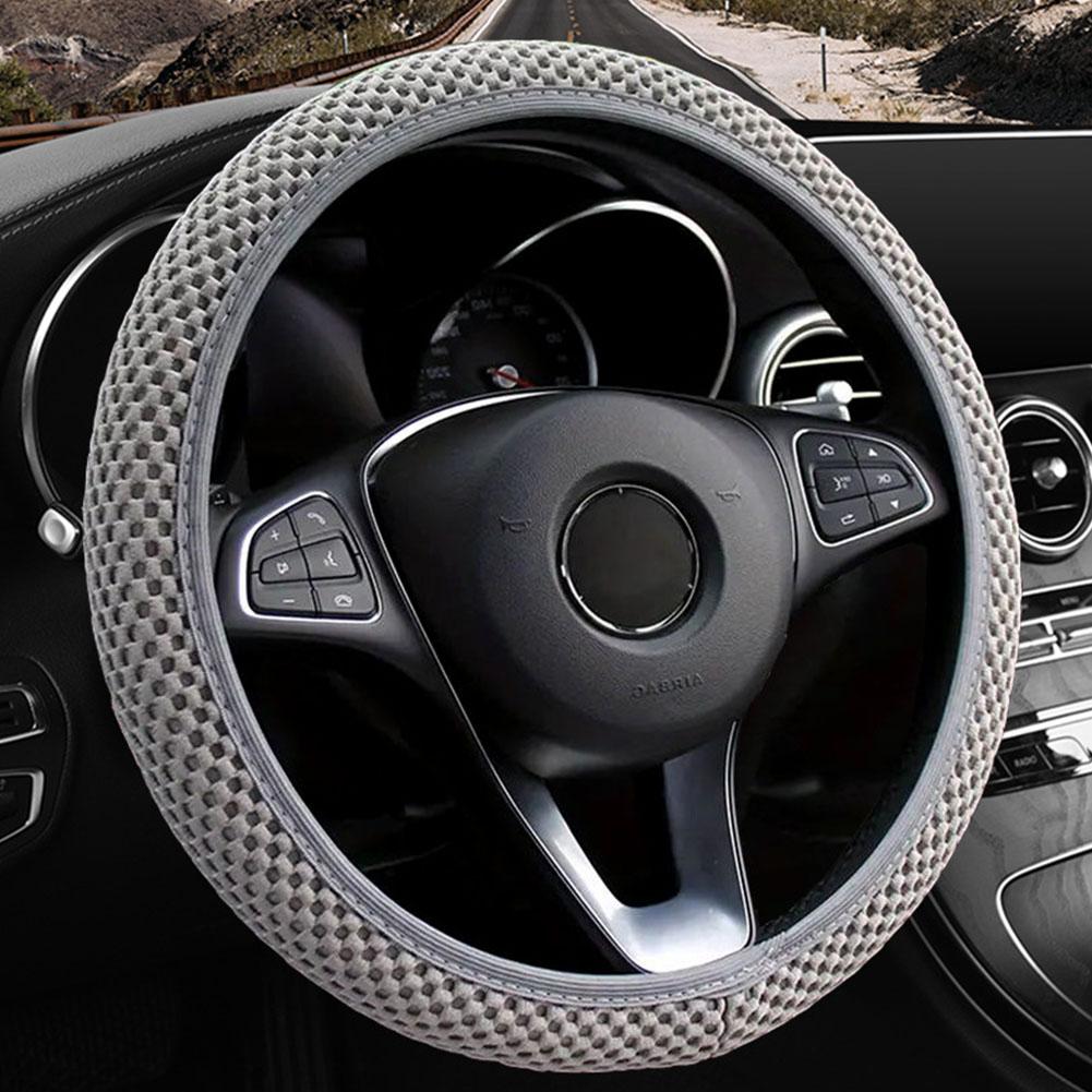 כיסוי אוניברסלי להגה לרכב ללא אחיזה אלסטית פנימית להתקנה והסרה קלה, אביזרי רכב מונעי החלקה