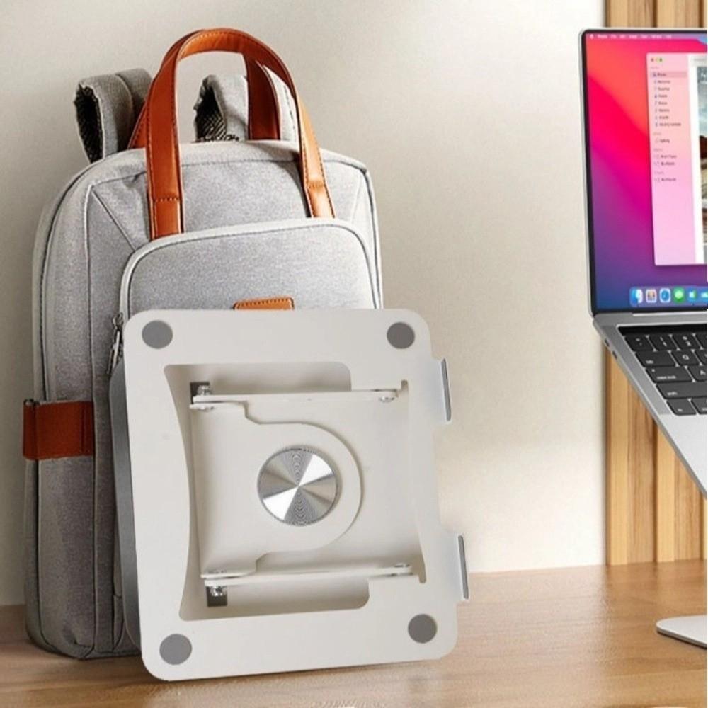 Adjustable Tablet Holder 360 Rotating Base Computer Riser Multi-Functional Laptop Bracket for Desk
