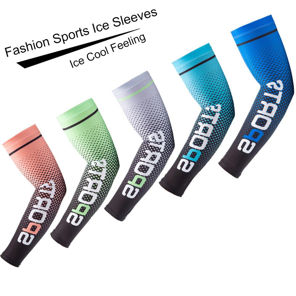 Loogdeel Sports Long Gloves Cycling Fishing Hand Protector UV Protection Arm Guard for Women Men Bike Ice Silk Cool Arm Sleeves