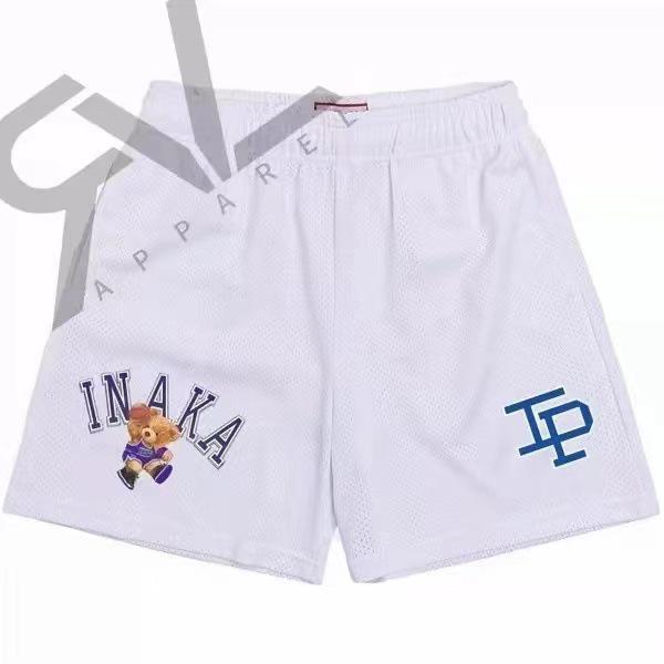 American Trendy Mesh Sports Shorts: Unisex Knee-Length for Running, Training, Basketball