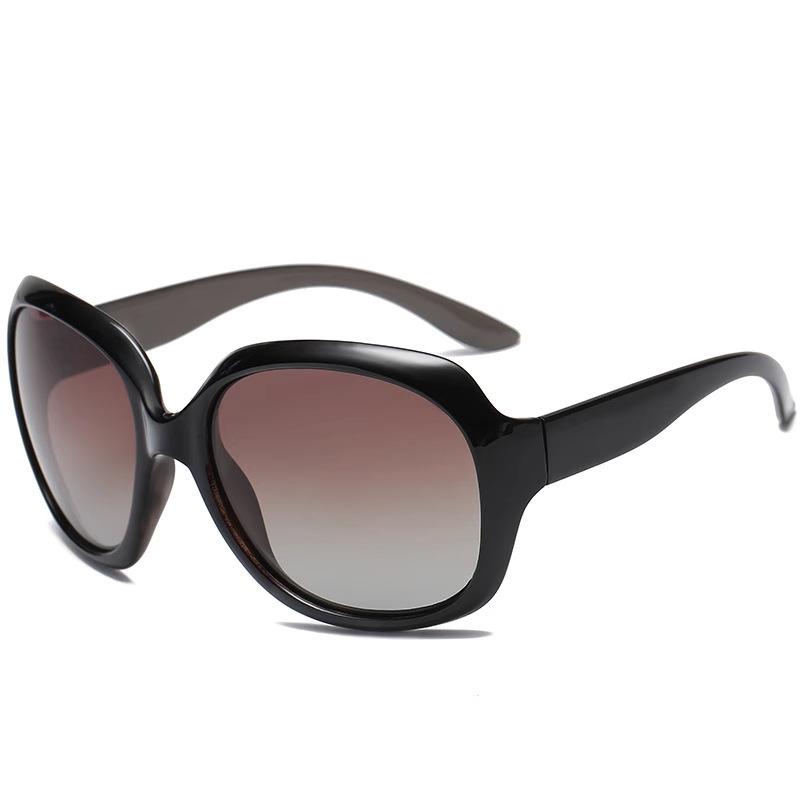 Maillard vacation style sunglasses women s anti-ultraviolet large frame sunglasses retro ancient imperial sister brown has the same style as bamboo