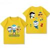 Potdemiel Octonauts Children's Pure Cotton T-Shirt, New Summer Style, Comfortable and Breathable Children's T-Shirt