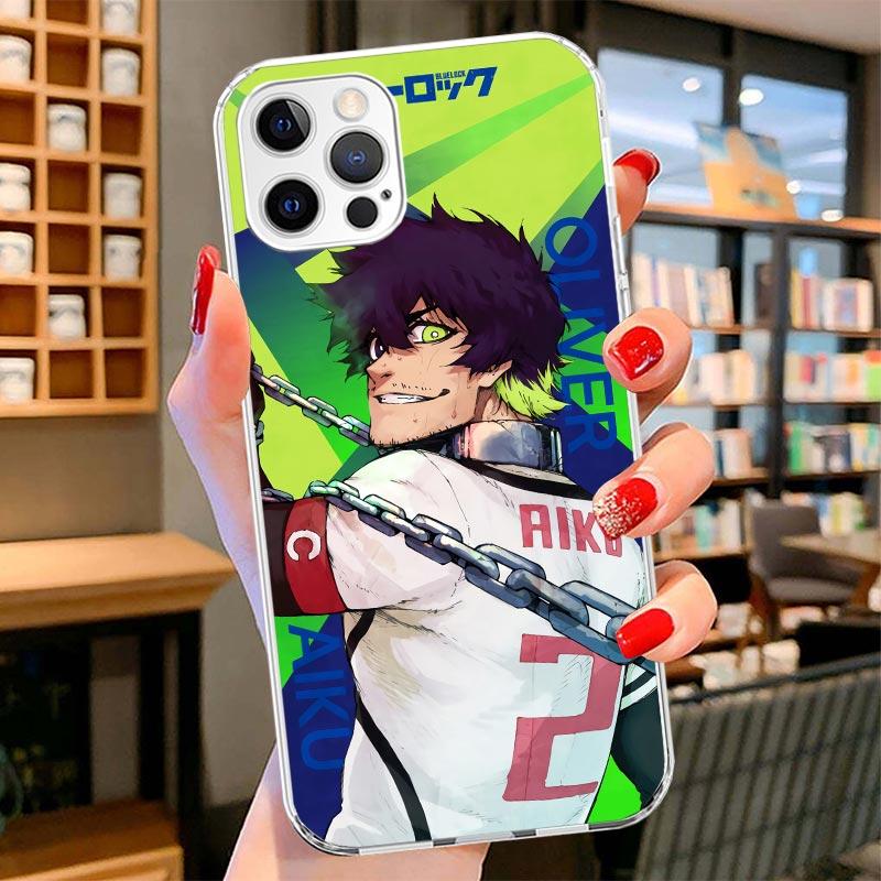 Heißes Anime Blue Lock Cover Handyhülle Für iPhone 16 17 Air 15 14 Pro Max 16E Handyhülle 13 Mini 12 11 7 SE 8 Druckmuster Passform Ca