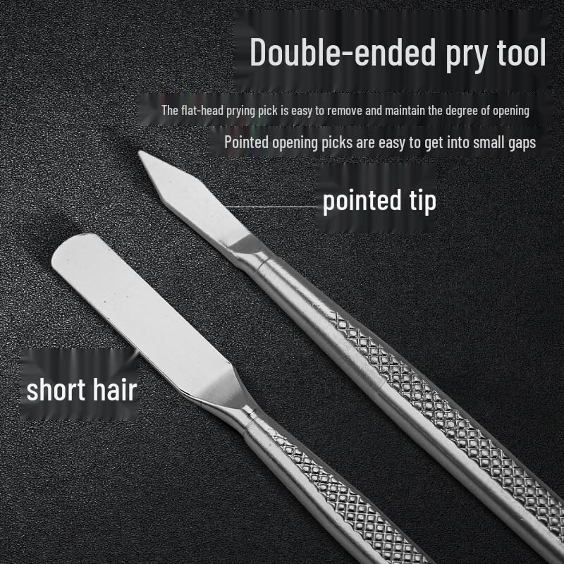 3-Piece Carbon Steel Pry Bar Set for Electronics Repair