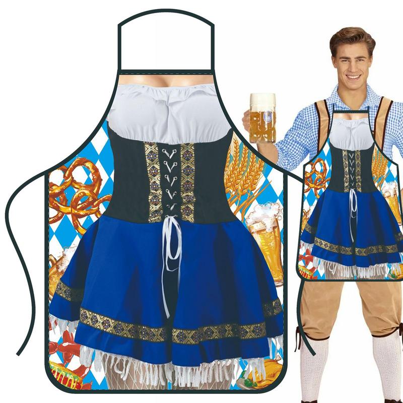 German Oktoberfest Kitchen Apron Beer Festival Apron For Oktoberfest Party Soft Oktoberfest Party Decorations For BBQ Grilling