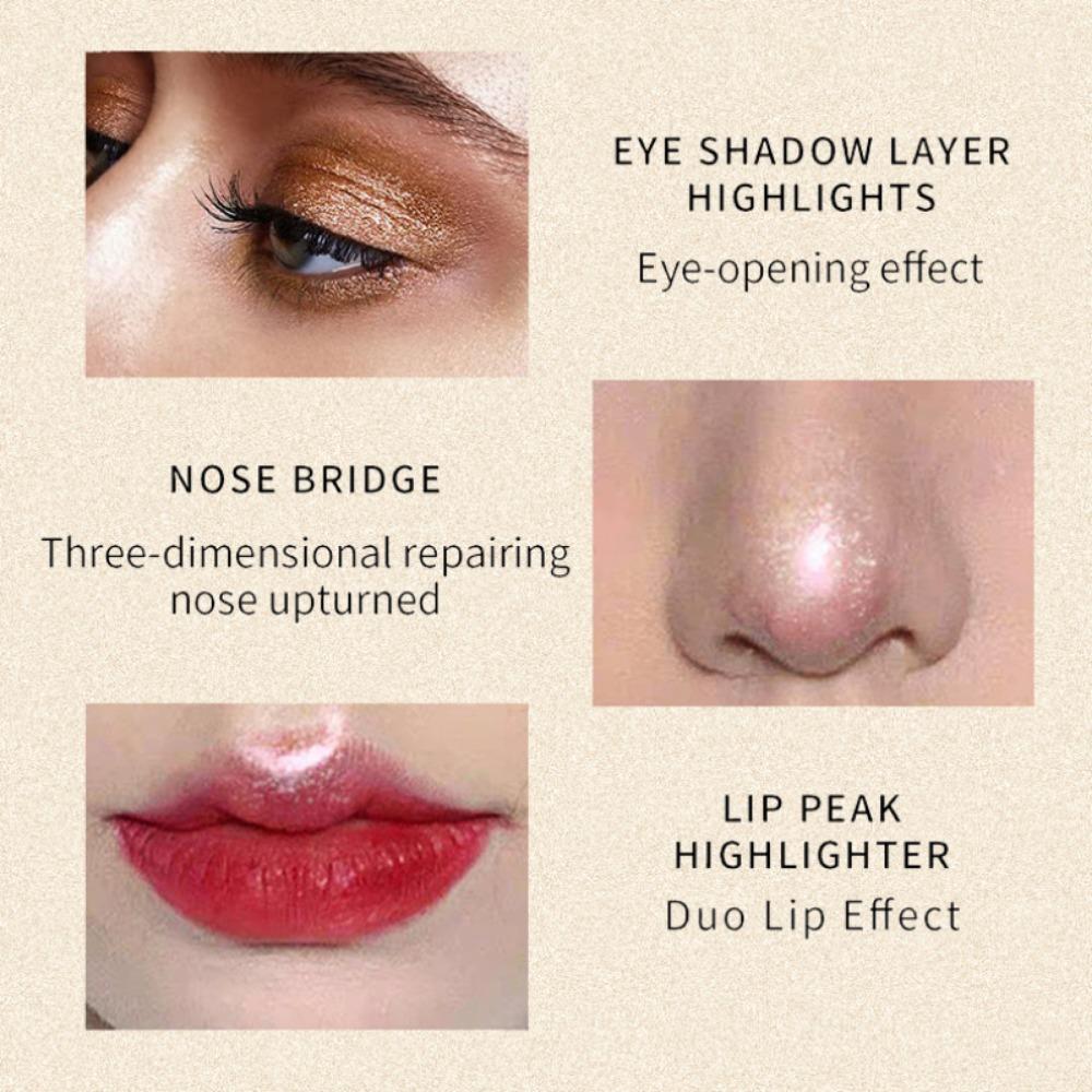 Fit Colors Liquid Pearl Light - Kovová textura očních stínů se snadno barví Pearl Light, Thin Eye Shadow Lip Lip Fluid