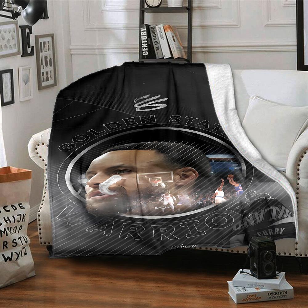 Golden State Warriors Curry Dynasty Blanket Durable Comfort Great for Seaside Livingroom Picnics Four Seasons Multipurpose Modern