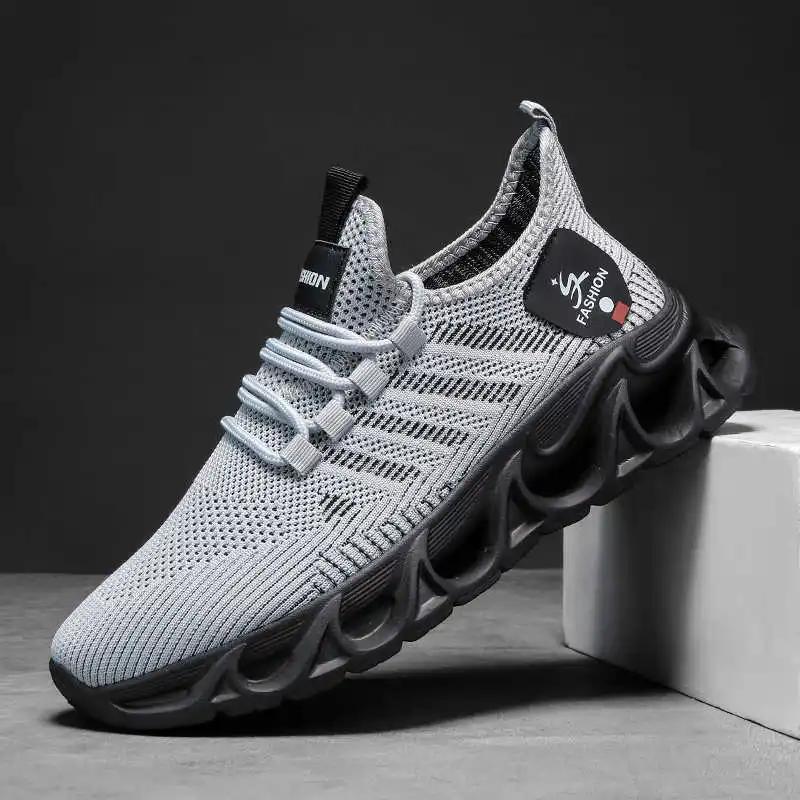 Laced Perforated Men Shoes Casual Walking Men Running Multicolor Sneakers Sport Shors 2025summer Beskete Global Brands