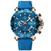 LIGE mens wristwatch luxury chronograph luminous quartz calendar silicone strap fashion business casual male watches reloj