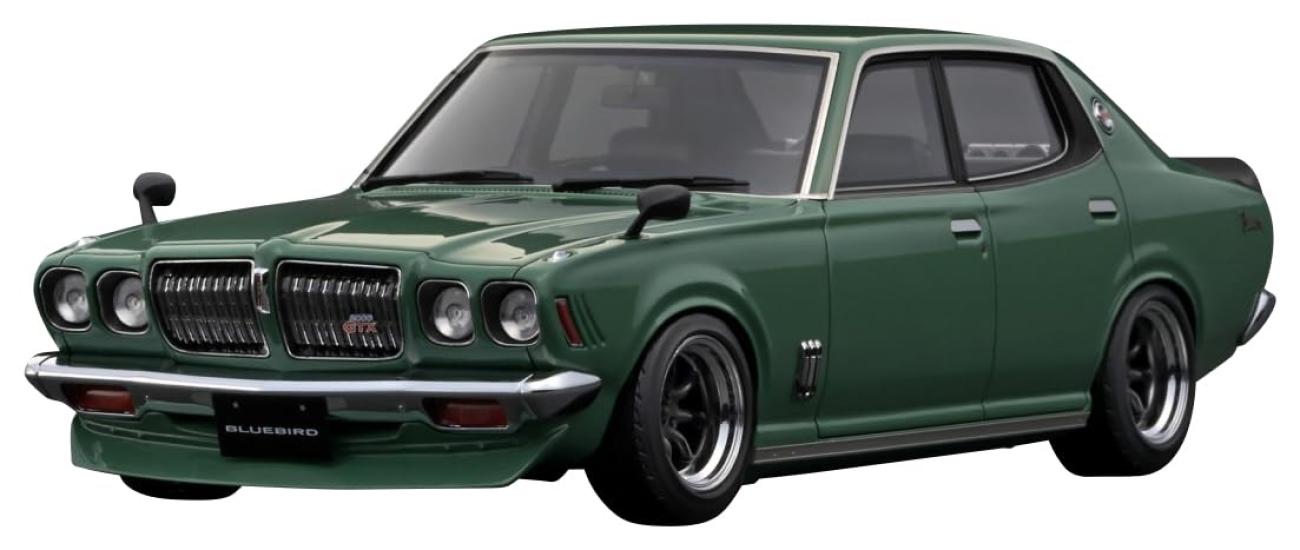 

модель зажигания 1/18 Nissan Bluebird U 2000GTX (Г610) Зеленый готовый продукт