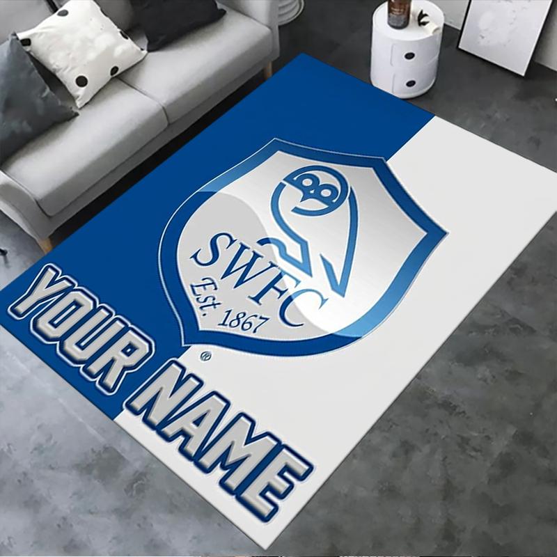 Custom Name Sheffield Wednesday Carpet Rug for Living Room Bedroom Home Sofa Decoration,Kids Play Non-slip Floor Mat