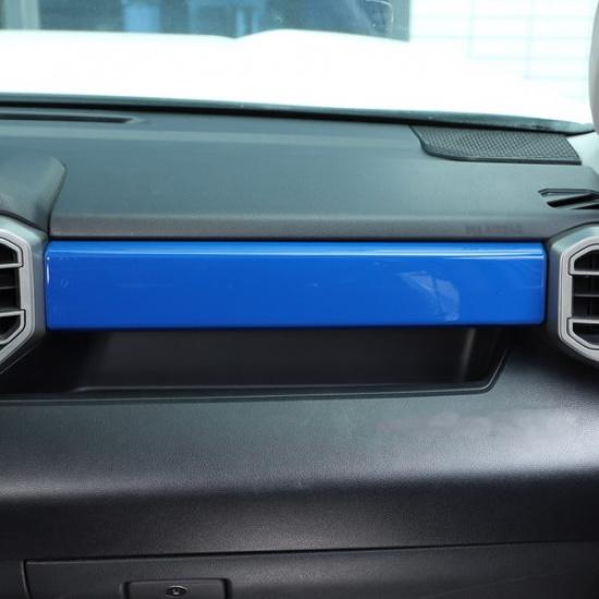 ABS Blue Interior Dashboard Cover Strip Trim For Toyota Tundra Sequoia 22-24
