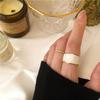 S925 Korean Fashion Enamel Drip Glaze Ring - Cool Style for Women & Students