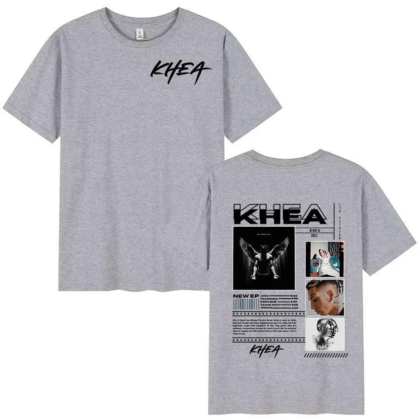 Rapper KHEA TOUR 2025 Graphic T-shirt, Men's Hip-hop Gothic Short-sleeved Retro Summer Print, 100% Pure Cotton Short-sleeved