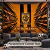 Wall Hanging Tapestry Custom NameHull FC Pattern Personalized Printed Fabric Wall Decor