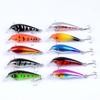 Multicolor Wobbler Tackle Crankbaits Minnow Lures Fish Hooks Minnow Baits Winter Fishing