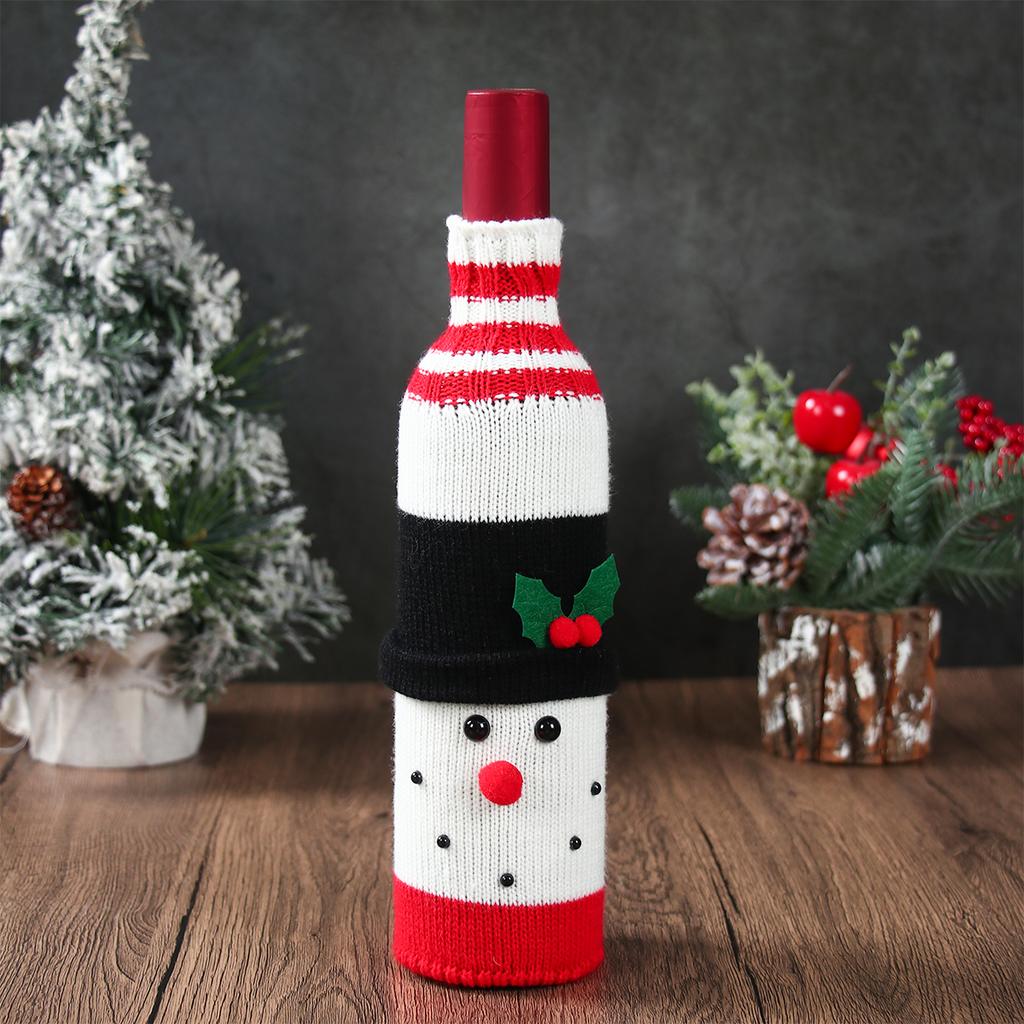 3Pcs Christmas Santa Claus Snowman Elk Wine Bottle Set Merry Christmas Decorations 2025 Navidad Natal Xmas Gifts New Year 2026