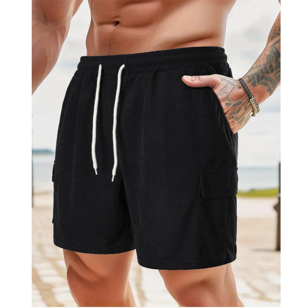 Летние повседневные шорты для бега на шнурке — фото 4