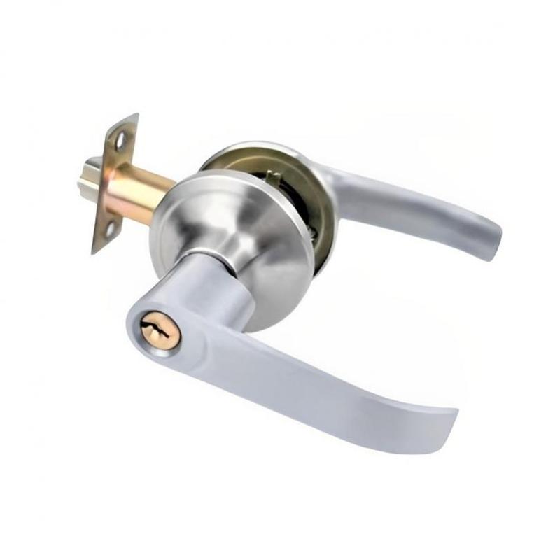 Door Handle Lock Aluminum Alloy Door Key Locks Room Hotel Anti Theft Safty Security Locker Latch for Toilet /Bathroom/Bedroom