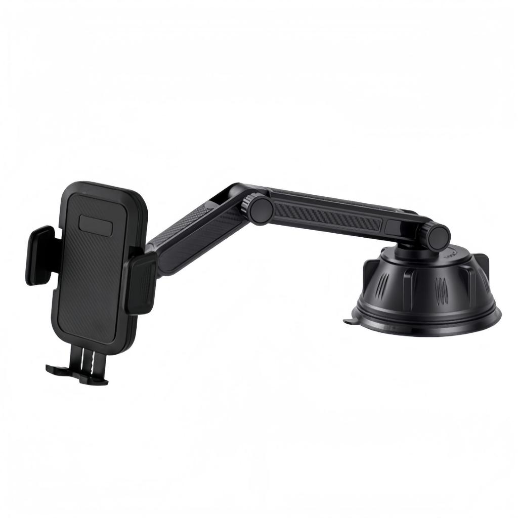 Universal Adjustable Car Console Phone Holder with Suction Cup for Trucks & Ride-hailing Vehicles
