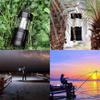 2 in 1 COB LED Portable Lantern Flashlight Foldable Impact Resistant Hiking Light Waterproof Camping Light