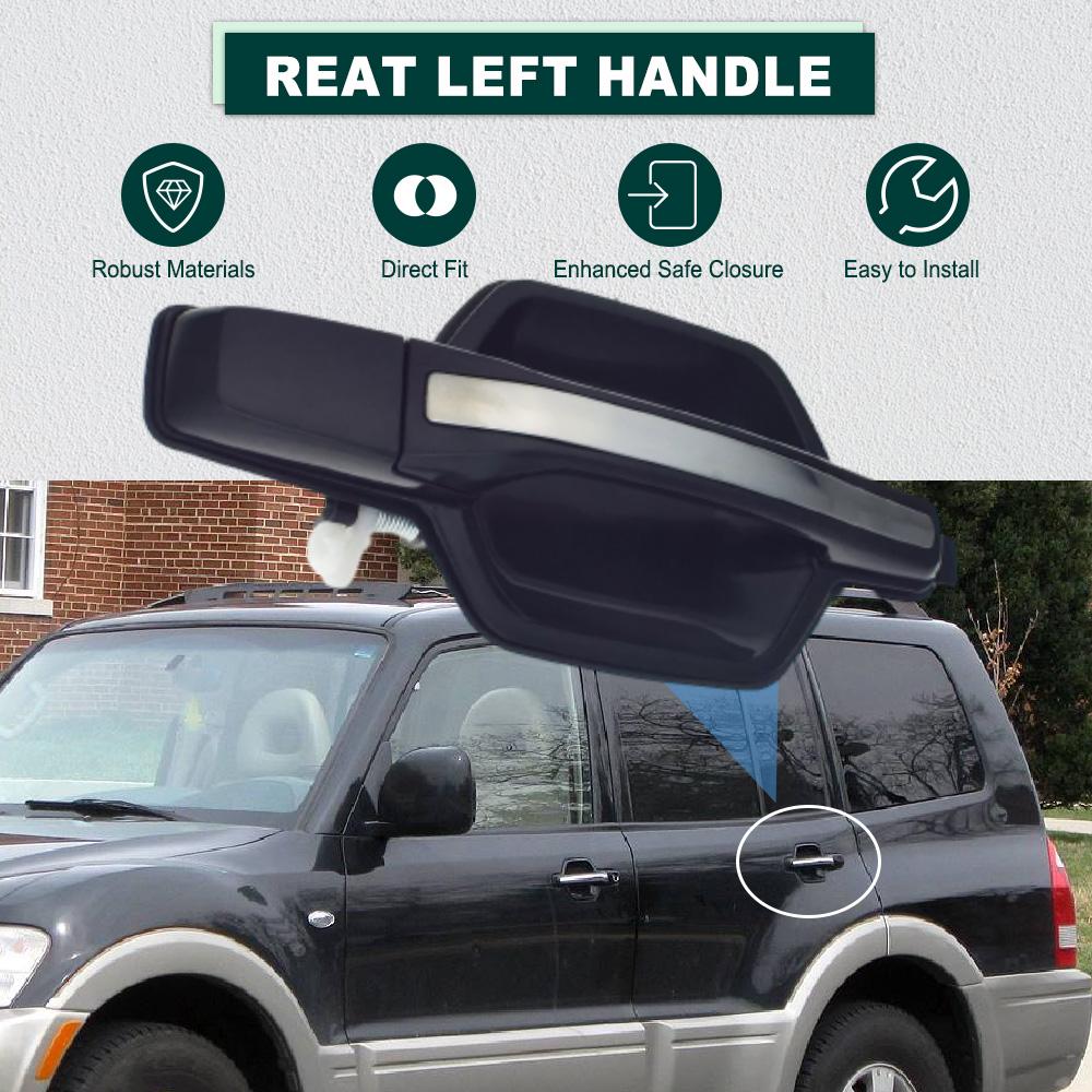 For Mitsubishi Montero 2001 2002 2003 2004 2005 2006 Front Rear Left Right Outer Outside Exterior Door Handle MR653473