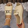 Mode Été 2025 Nouvelles Pantoufles pour Femmes Sandales Plates Décontractées Tendance 2025 Chaussures Slingback Femme Plateforme Compensée Sport Pantoufles Slides Femmes