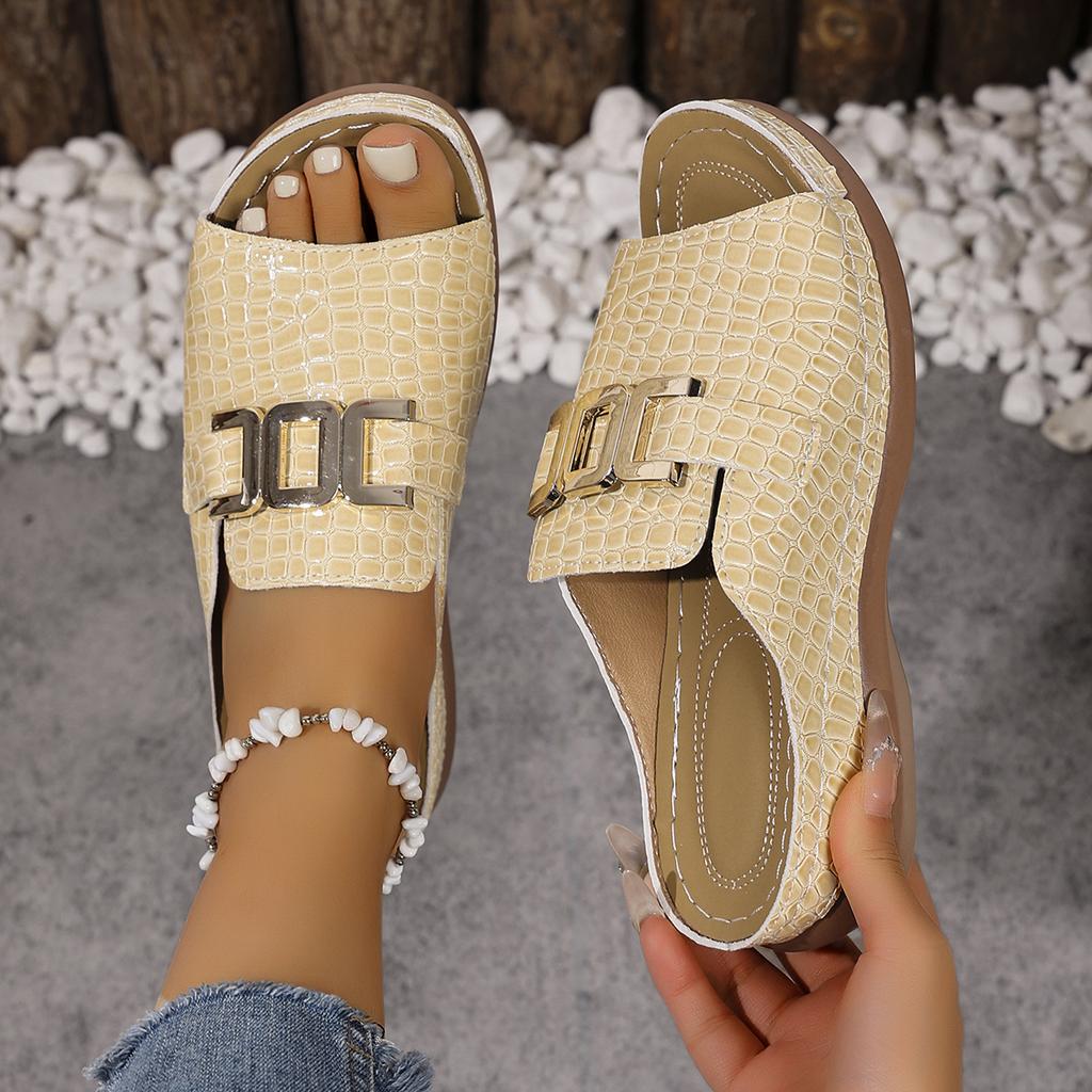 Mode Été 2025 Nouvelles Pantoufles pour Femmes Sandales Plates Décontractées Tendance 2025 Chaussures Slingback Femme Plateforme Compensée Sport Pantoufles Slides Femmes