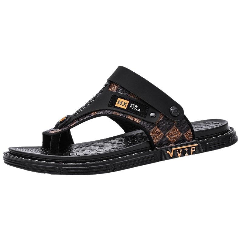 Middle-aged Dad Sandals Summer New Popular Comfortable Soft Sole Fashion Two Wear Cool Slippers Outdoor Travel Beach Shoes