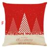 Christmas Pillow Cover Cotton Linen Cushion Cover Home Decoration Sofa Pillow Cover 45 * 45cm