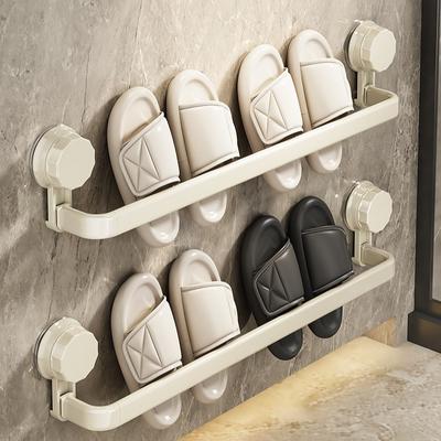 Bathroom Slipper Rack Wall-mounted Non-punching Toilet Toilet Shoe Drain Rack Storage Rack Suction Cup